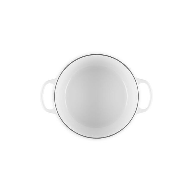 Signature Round Deep OvenWhite, view 5